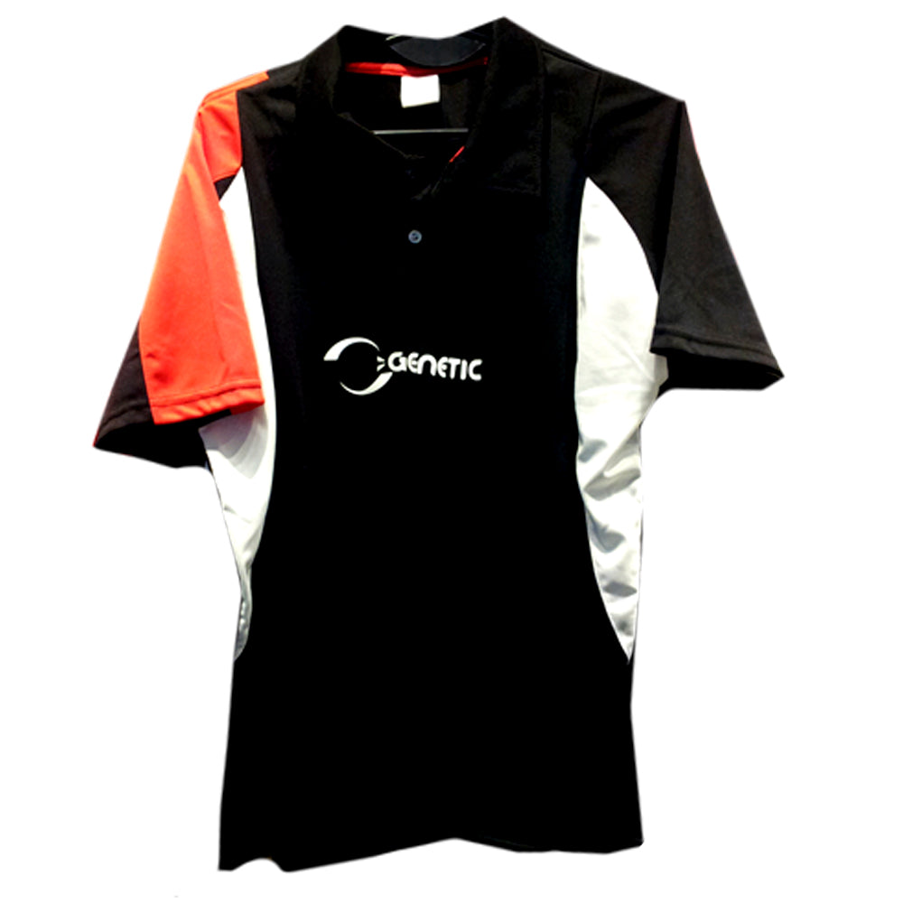 Camisa polo Genetic Dri-fit com botões ou zíper.