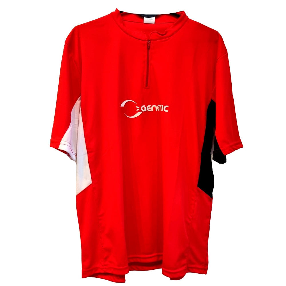 Genetic Chomba cuello mao con cierre drifit manga corta