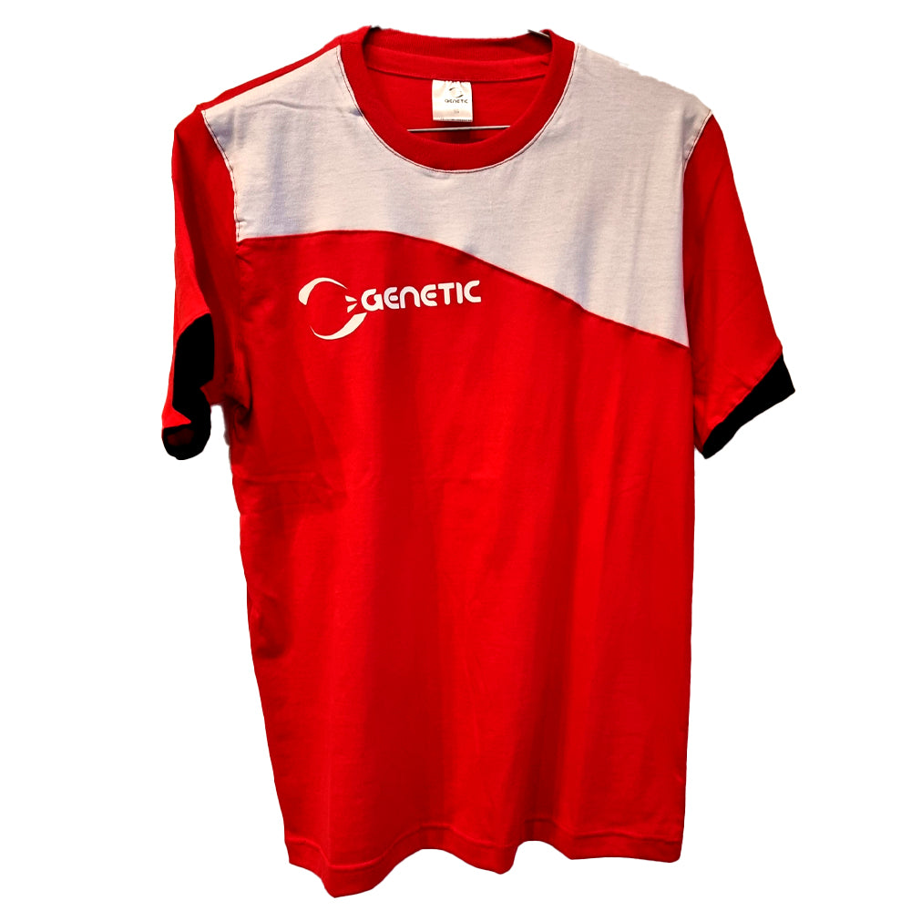 Camiseta de algodão de manga curta com estampa genética