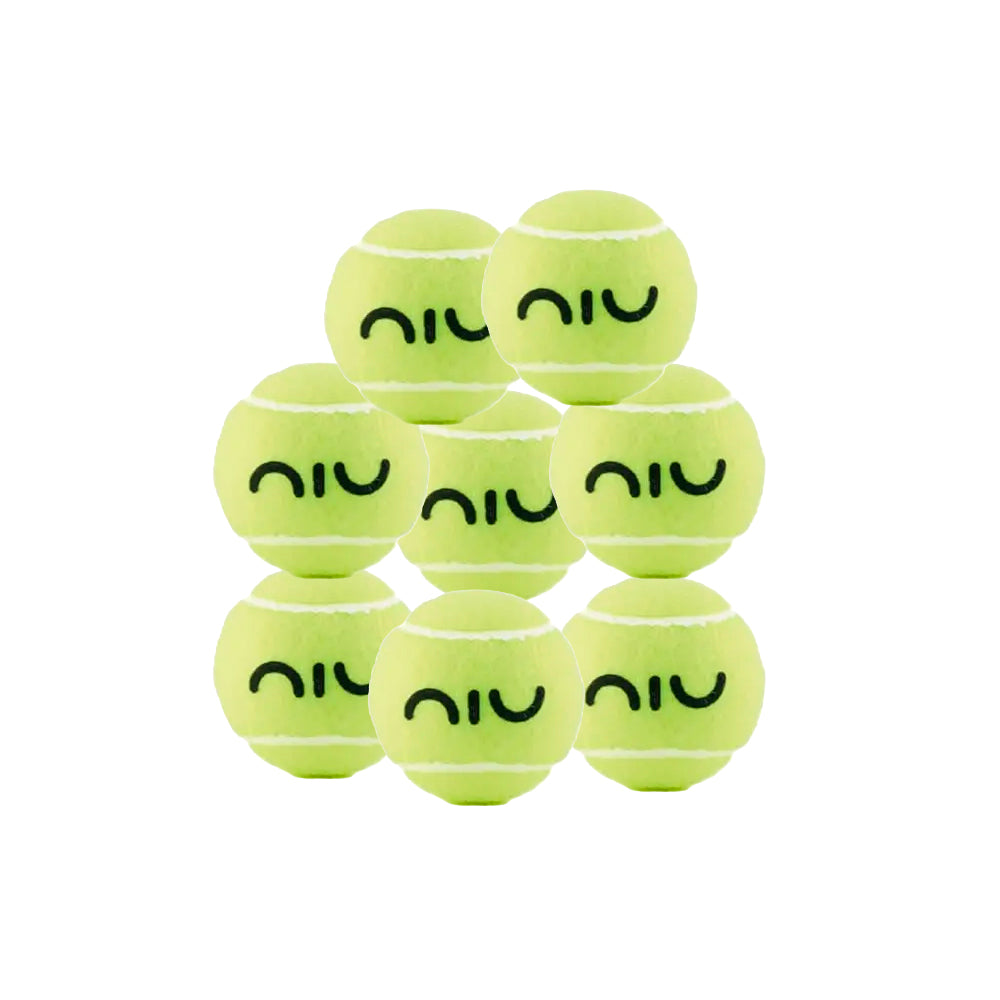 Pacote com 100 bolas de padel profissionais avulsas da NIU