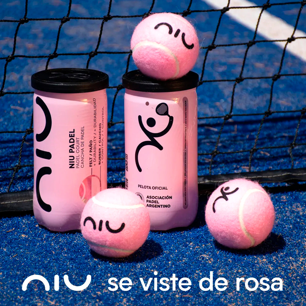 Tubo pressurizado para padel NIU com 2 bolas de padel