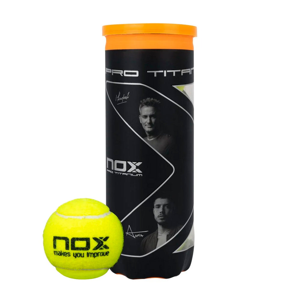 Nox Tubo con 3 pelotas Titanium Pro