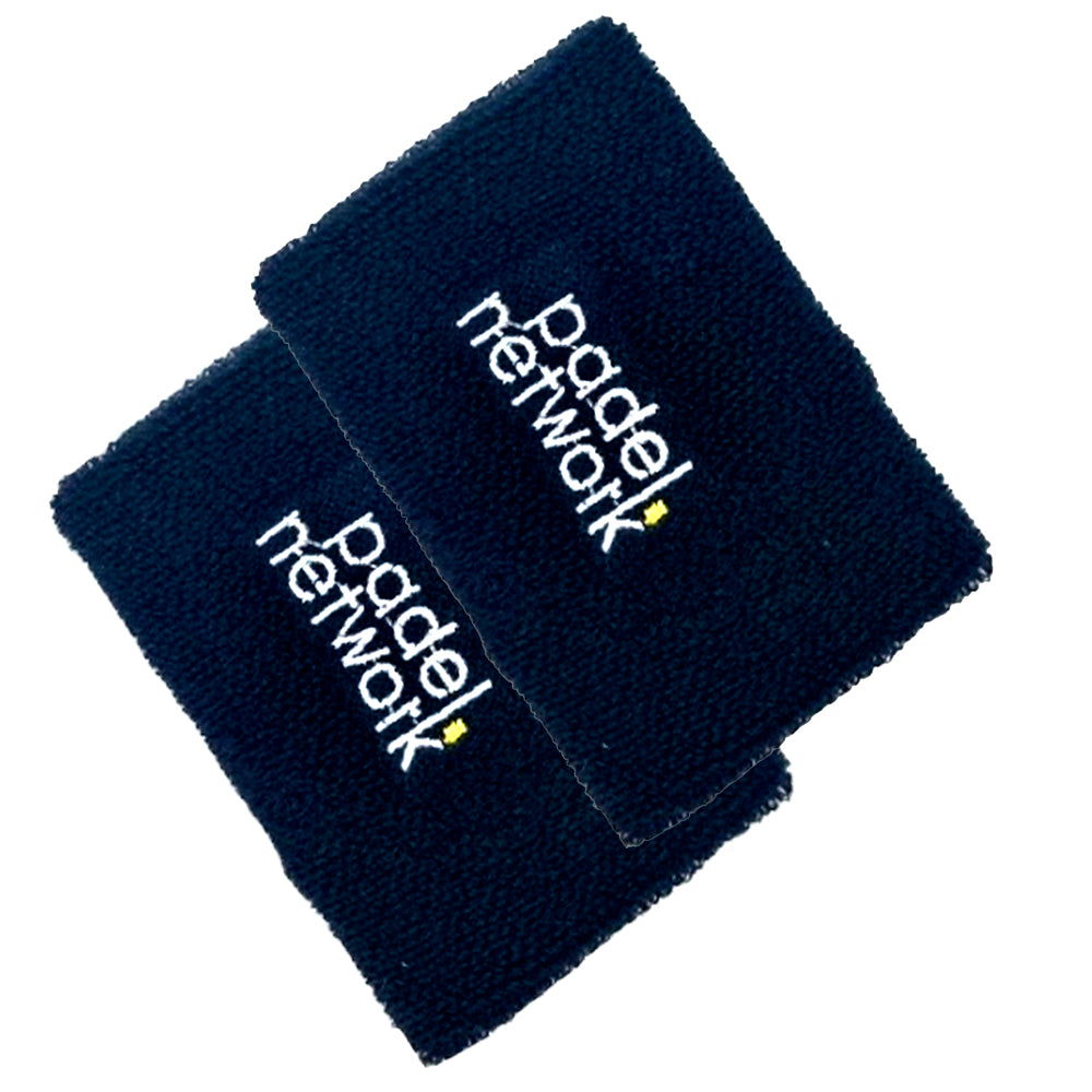 Padelnetwork Par de Muñequeras de toalla de algodon 12 cm.