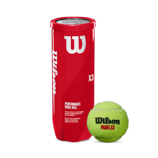 Wilson Tubo de 3 pelotas Padel X3